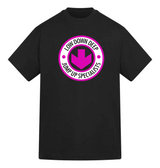 Black Printed T-shirt Front