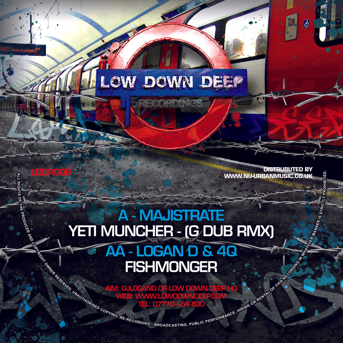 LDD 006 - Majistrate 'Yeti Muncher G Dub Remix' | Logan D & 4Q 'Fishmonger'