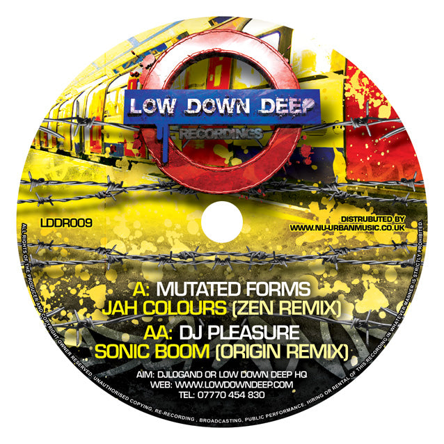 LDD 010 - Mutated Forms 'Jah Colours Zen Remix' | DJ Pleasure 'Sonic Boom Origin Remix'
